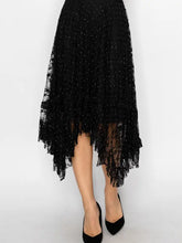 Load image into Gallery viewer, Origami - Tiered Sparkly All Lace Skirt - Black