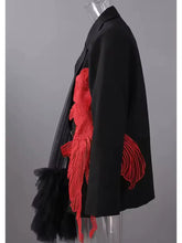 Load image into Gallery viewer, HC - Where Tailoring Meets Art: the Koi Statement Blazer