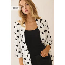 Load image into Gallery viewer, Oddi - Polka Dot Collared Blazer