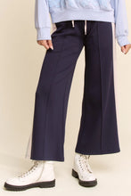 Load image into Gallery viewer, Davi & Dani - Wide Leg Track Pant Side Stripes Drawstring Waist