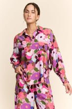 Load image into Gallery viewer, Davi & Dani - Floral Print Long Sleeve Button Top