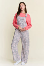 Load image into Gallery viewer, J.nna - Floral Print Denim Overalls