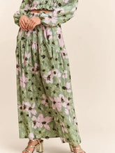 Load image into Gallery viewer, J.NNA - Multicolor Floral Print Tiered Maxi Skirt