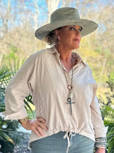 Load image into Gallery viewer, Jaded Gypsy - In Your Lane Top - Parchment