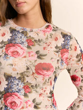 Load image into Gallery viewer, Davi & Dani - Floral Long Sleeve Mesh Midi Dress
