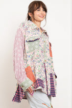 Load image into Gallery viewer, Bluevelvet - MULTI COLOR PRINTED PATCH WORK SHIRT