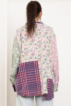 Load image into Gallery viewer, Bluevelvet - MULTI COLOR PRINTED PATCH WORK SHIRT