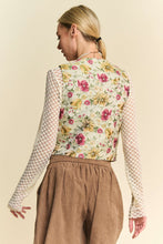 Load image into Gallery viewer, Davi & Dani - Garden Floral Jacquard Bow Detail Vest