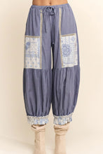 Load image into Gallery viewer, Davi & Dani - Patchwork Bloomer Pants Blue