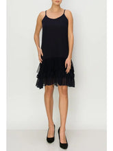 Load image into Gallery viewer, Origami - Dress or Dress Extender with Lace Layer Black