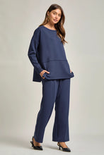 Load image into Gallery viewer, Tunic Top + Straight Pants Travel Modal Set