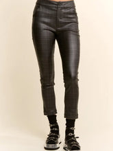 Load image into Gallery viewer, Davi & Dani - Elastic Waist Barrel Pants GREY PLAID