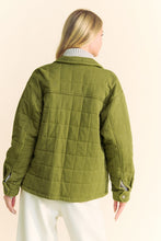 Load image into Gallery viewer, Mineral Pocket Button Front Shacket Shirt Jacket - Army Olive