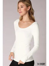 Load image into Gallery viewer, NIKIBIKI - Long Sleeve Scoop Neck Top