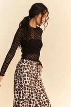 Load image into Gallery viewer, Davi & Dani - Long Sleeve Dot Crispin Layering Mesh Top
