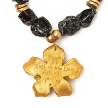 Load image into Gallery viewer, Hidden Truth Jewelry - Smokey Quartz with Camellia Blossom Necklace