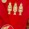 Nutcracker Metallic Puff Graphic Sweatshirt