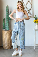 Load image into Gallery viewer, Oli & Hali - WASHED DISTRESSED PATCHWROK DENIM JEANS