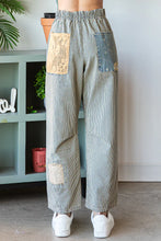 Load image into Gallery viewer, Oli & Hali - WASHED PATCHWORK DETAIL STRAIGHT LEG DENIM