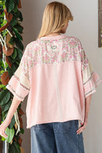 Load image into Gallery viewer, Oli & Hali - WASHED DIAMOND PATCHWORK BOX TEE