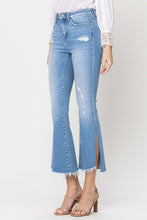 Load image into Gallery viewer, " Give Me All The Slit " Crop Flare Jeans By Flying Monkey