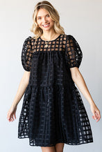 Load image into Gallery viewer, Treat Yourself Plaid Organza Dress