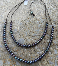 Load image into Gallery viewer, HC Double Strand Angle Pearl Necklace