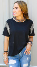 Load image into Gallery viewer, Fab and Festive Rhinestone Tee