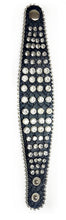 Load image into Gallery viewer, Leather Rhinestone Adjustable Bling Studded Bracelet
