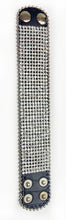 Load image into Gallery viewer, Leather Rhinestone Adjustable Bling Studded Bracelet