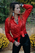 Load image into Gallery viewer, Here For The Cowboys Blouse