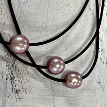 Load image into Gallery viewer, Single Pink Angel Pearl Necklace