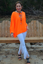 Load image into Gallery viewer, Cello High Rise Crop Flare with Fringe Hem