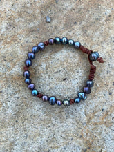 Load image into Gallery viewer, Black Pearl Angel Braclet