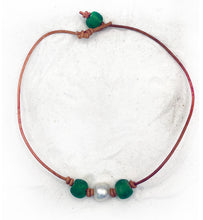 Load image into Gallery viewer, HC 3 Bead Angel Freshwater Pearl & Sea Glass