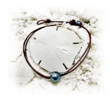 Load image into Gallery viewer, HC Handmade Tahitian Black Pearl Choker Necklace