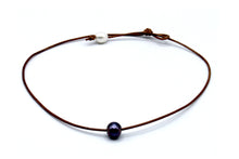Load image into Gallery viewer, HC Handmade Tahitian Black Pearl Choker Necklace