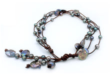 Load image into Gallery viewer, HC Tahitian Black Pearl Necklace 26 to 30"