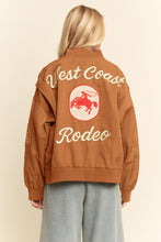 Load image into Gallery viewer, West Coast Rodeo Embroidered Bomber Jacket
