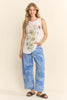 Load image into Gallery viewer, Davi &amp; Dani - FLORAL RAINBOW MESSAGE TANK

