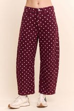 Load image into Gallery viewer, Davi &amp; Dani - POLKA DOT BARREL LEG PANTS Ship 9/20/26
