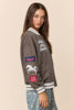 Load image into Gallery viewer, Davi &amp; Dani - RETRO RODEO EMBROIDERED BOMBER JACKET ship 08/28/2026

