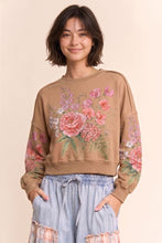 Load image into Gallery viewer, VINTAGE BOTANICAL FLORAL CROPPED SWEATSHIRT SHIP 09/04
