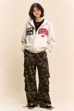 Load image into Gallery viewer, Davi &amp; Dani - USA AMERICAN HERITAGE PATCH ZIP-UP HOODIE Ship 9/28/29
