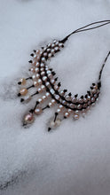 Load image into Gallery viewer, HC - Flamingo Pink Gold Pearl Collar Necklace 16"-20"
