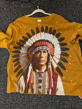 Load image into Gallery viewer, Bluevelvet - NATIVE AMERICAN PRINT WASHED TEE PREOER Ship 10/15
