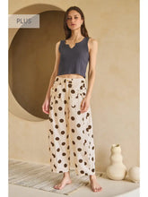 Load image into Gallery viewer, ODDI - Polka Dot Printed Barrel Denim Pants - TAUPE

