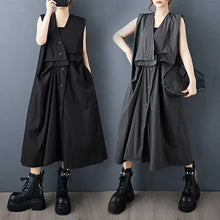 Load image into Gallery viewer, HCB - Vintage Relaxed Sleeveless Vest/Dress/Duster
