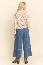 Load image into Gallery viewer, Davi &amp; Dani - Star Print Sheer Mesh Long Sleeve Top

