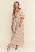 Load image into Gallery viewer, J.nna - Stripe Floral Pattern Jumpsuit
